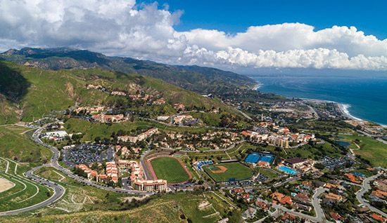 Vista shot of Pepperdine campus