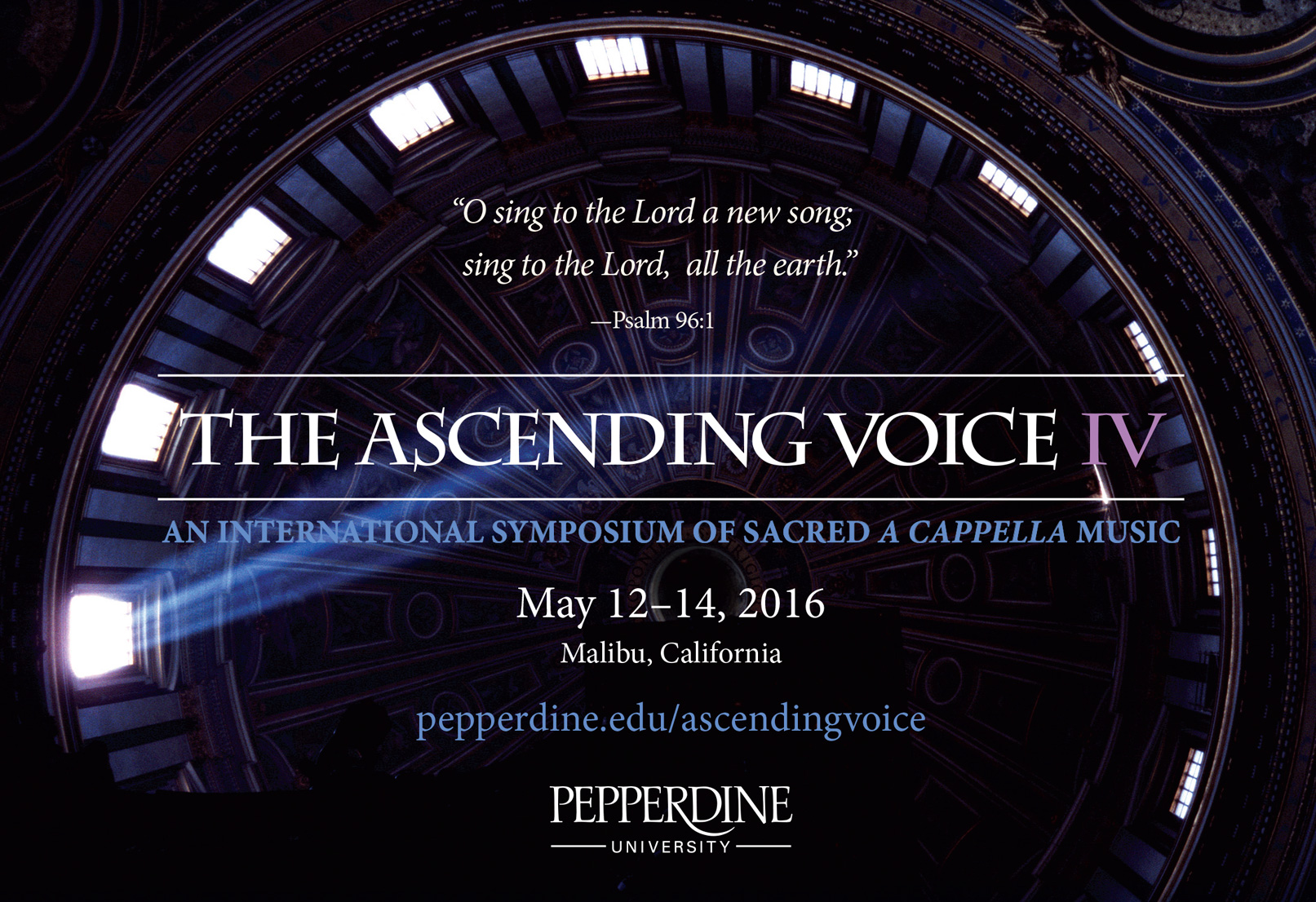 The Ascending Voice IV event logo - Pepperdine University