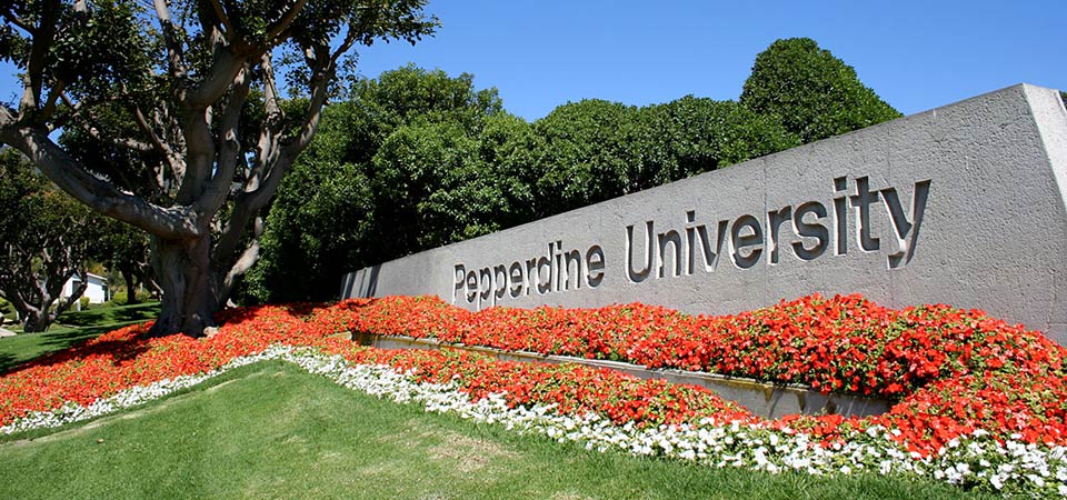 Pepperdine Malibu campus entrance - Pepperdine University
