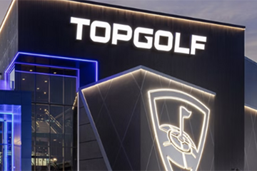 top golf logo on building