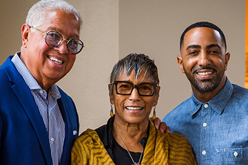 Bernard, Shirley, and Khalil Kinsey