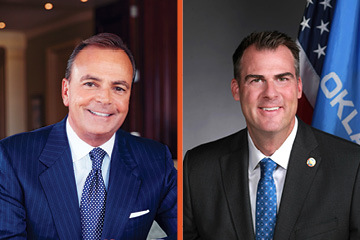 Rick Caruso and Kevin Stitt