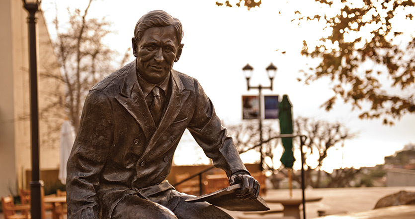 George Pepperdine statue