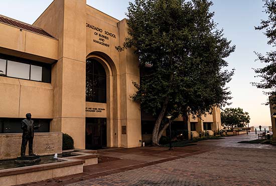 Drescher graduate campus front of building 