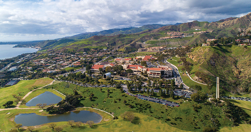 Pepperdine Malibu campus vista shot