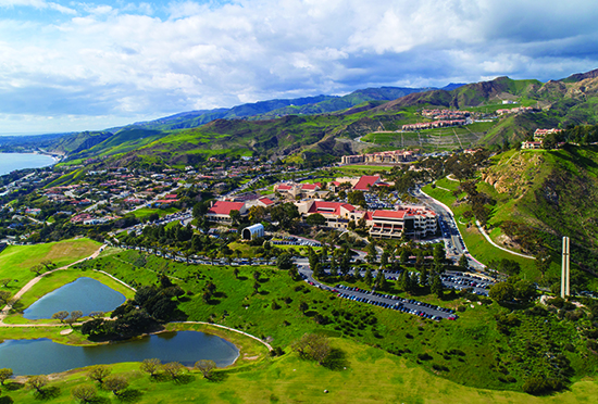 Pepperdine University Malibu campus vista shot