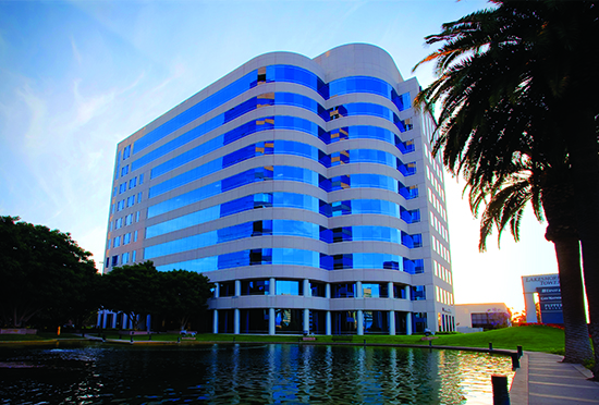 Irvine graduate campus Lakeshore Towers III building shot