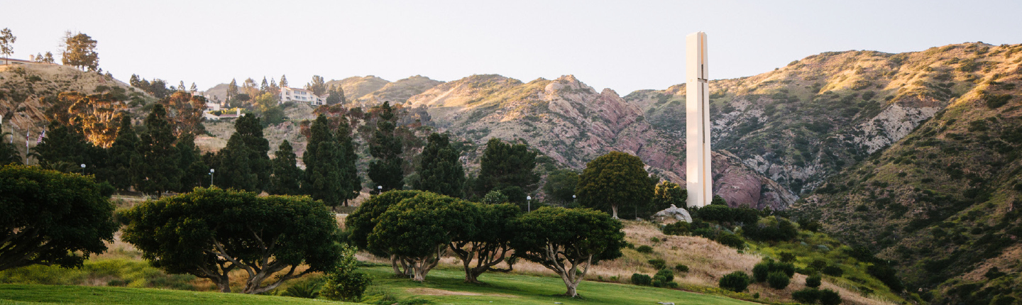 Theme Tower and Trees - Pepperdine University