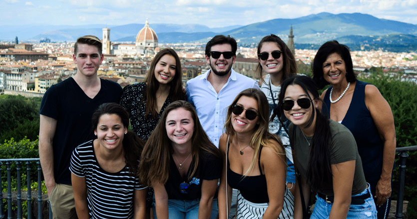 Pepperdine international program students abroad in Florence, Italy