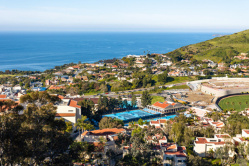 Seaver College aerial campus view