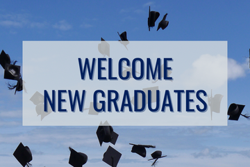 Words that say welcome new grads