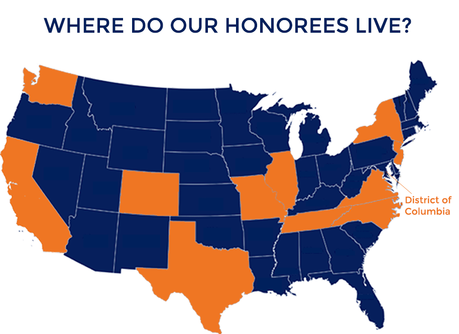 Pepperdine 40 under 40 - geographic breakdown