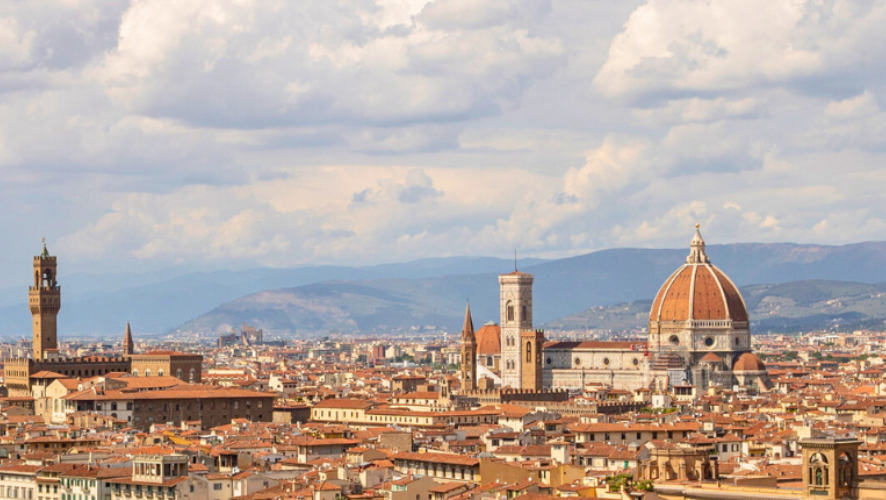 Florence Cathedral and panoramic view of city