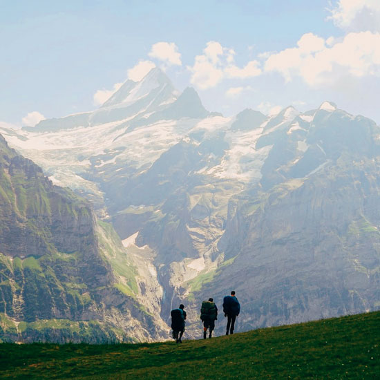 mountain hikers