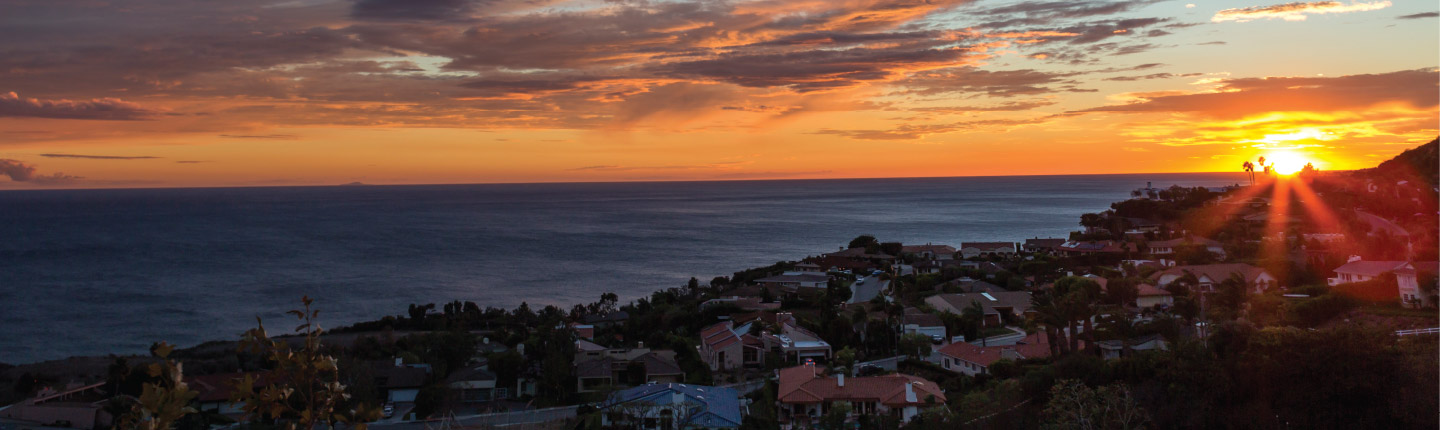 Pepperdine Malibu Campus at sunset