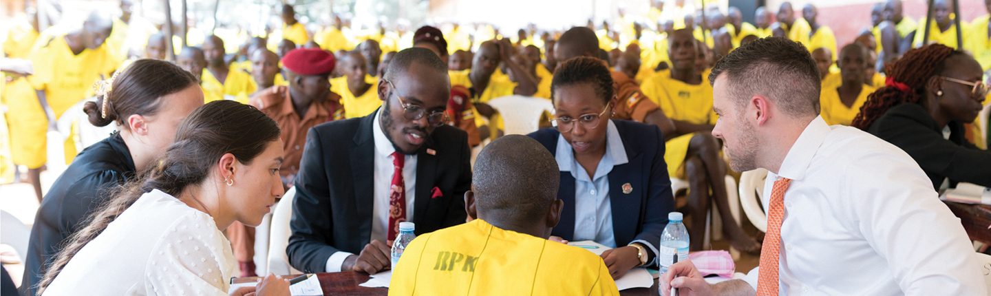 Students at Sudreau Global Justice Institute 