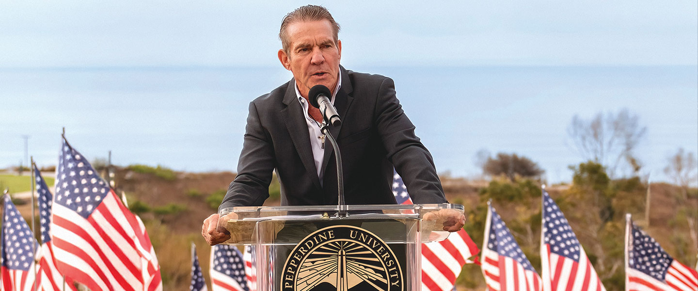 Dennis Quaid Keynote speaker at 9/11 Remembrance