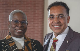 J. Goosby Smith, Pepperdine vice president for community belonging and John A. Nunes, president of California Lutheran University
