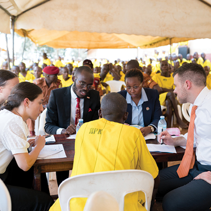 Legal Students Speaking with Clients