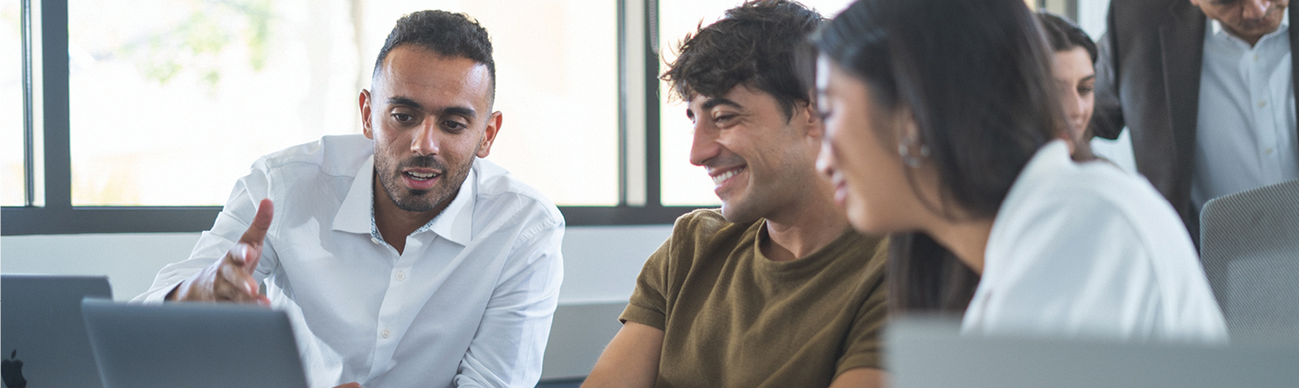 Students studying together