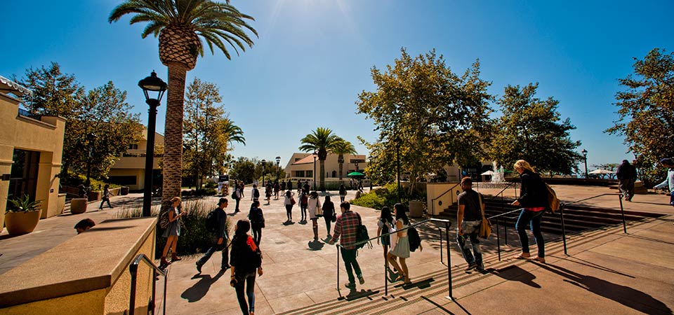 Mullin Town Square-stairs - Pepperdine University