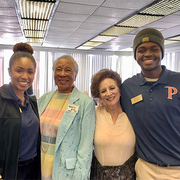 alumni with students