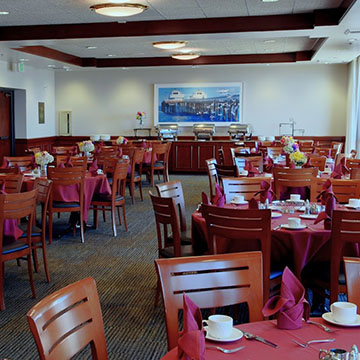 room interior with tables and chairs