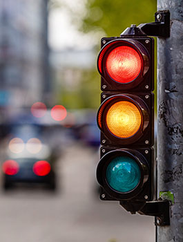 traffic light on street