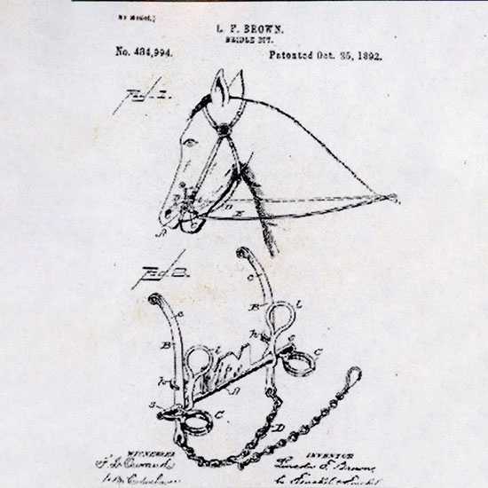 bridle bit patent rendering