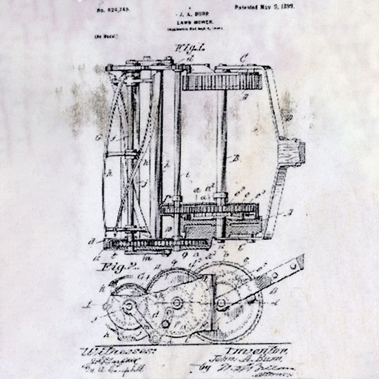 lawn mower patent rendering