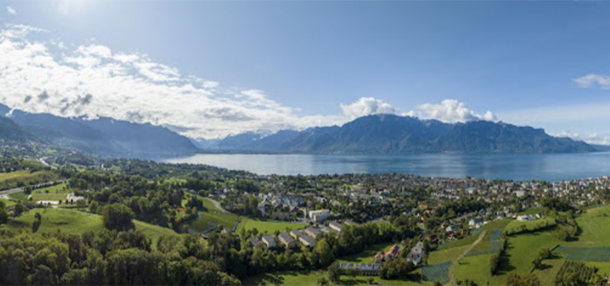 Ariel View of Chateau lake