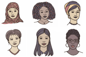 multicultural women faces