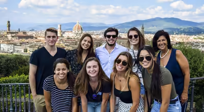 students in Florence, Italy