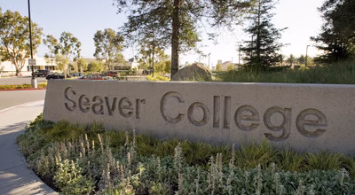 Seaver College Front sign