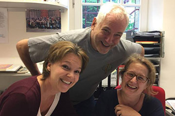 Heidelberg Program Chiristina Wuttke (academic coordinator), Daniel Daugherty (program director), Martina Drefs (program assistant)