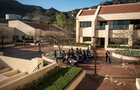 pepperdine university gift giving campus outdoors