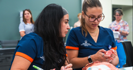 CHS students working in a classroom 