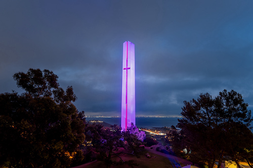 Pepperdine Theme Tower Veterans Day 2022