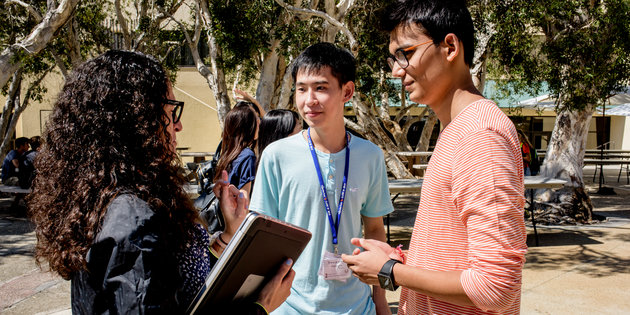 Students on campus - Pepperdine University