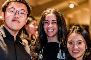 International students conversing at Global Fest