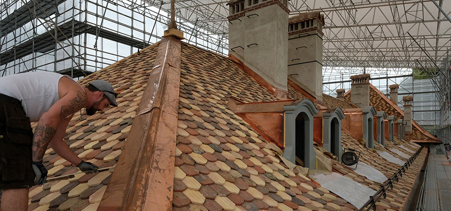 Roof Renovation for Chateau d'Hauteville 
