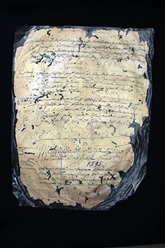 marriage certificate dated 1595