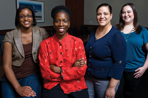 Thema Bryant-Davis and students - Pepperdine Magazine