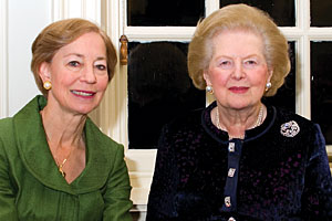 Alice Starr (left) and Lady Thatcher