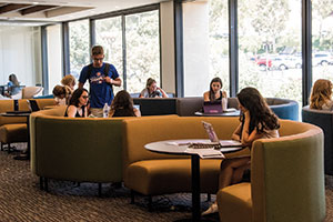 Pepperdine students at Payson Library