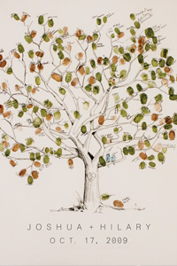Bleu de Toi Fingerprint Tree Guestbook - Pepperdine Magazine