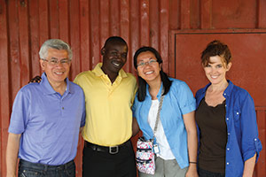 Hung Le, Frances Mbuvi, Loan Kim, and Donna Plank - Pepperdine Magazine