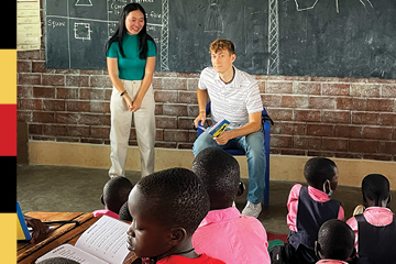 students at school in Uganda