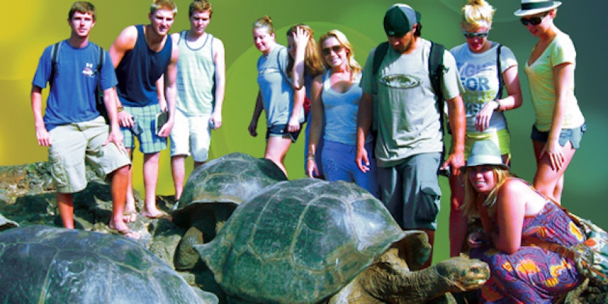 Seaver College students in Galapagos Islands - Pepperdine Magazine