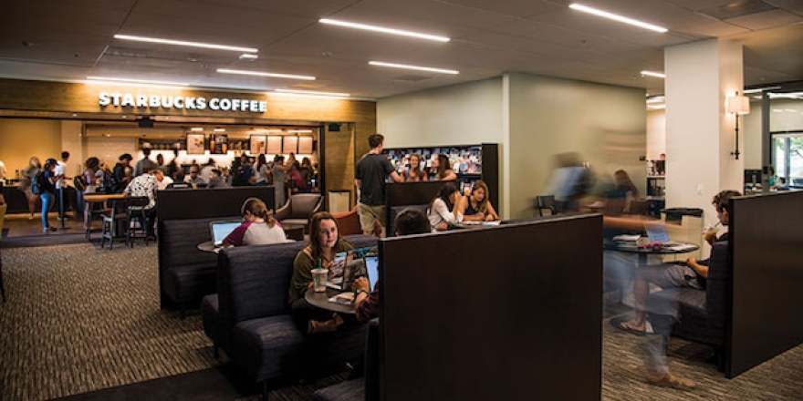 Pepperdine students at Payson Library